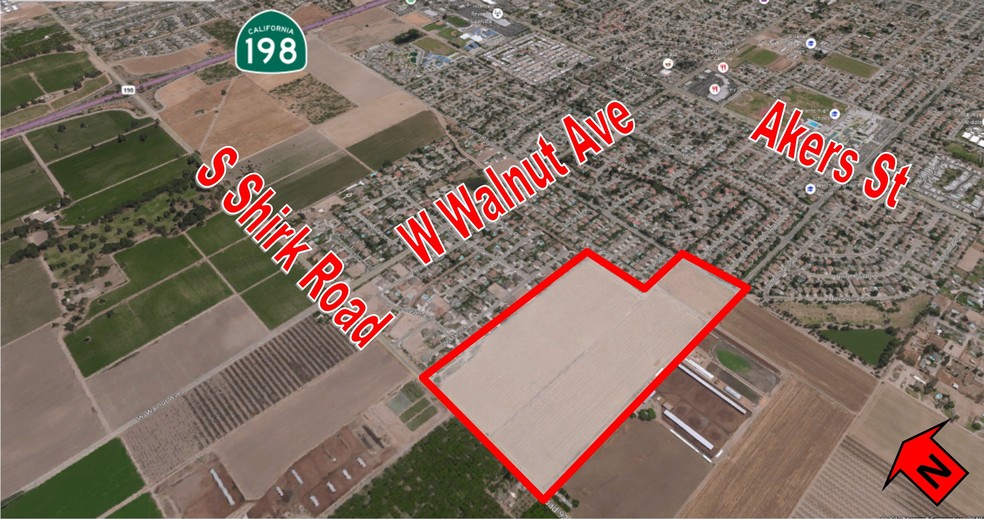 2812 S Shirk Rd, Visalia, CA for sale - Aerial - Image 2 of 2