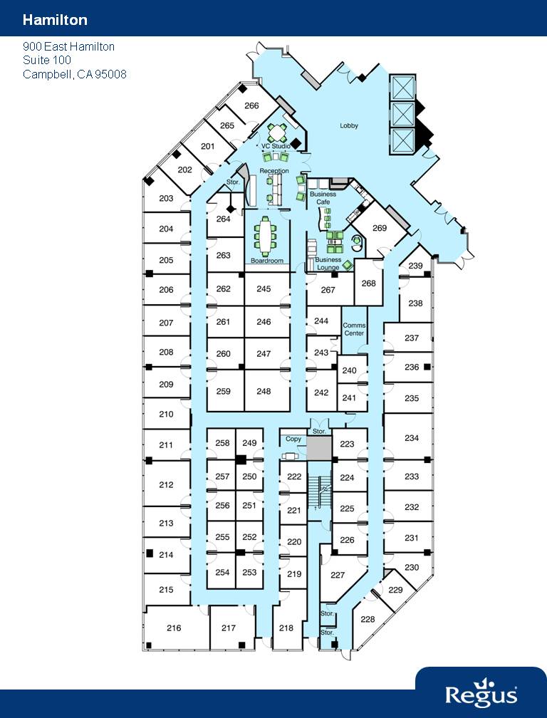 900 E Hamilton Ave, Campbell, CA for lease Floor Plan- Image 1 of 1