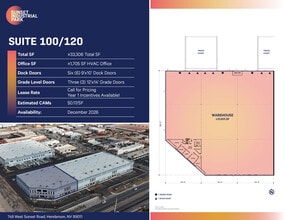 748 W Sunset Rd, Henderson, NV for lease Floor Plan- Image 2 of 2