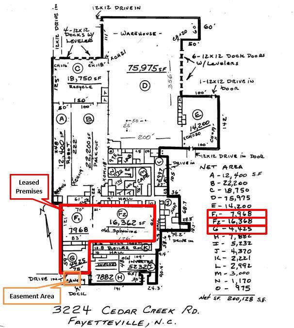 3224 Cedar Creek Rd, Fayetteville, NC for lease Floor Plan- Image 1 of 2