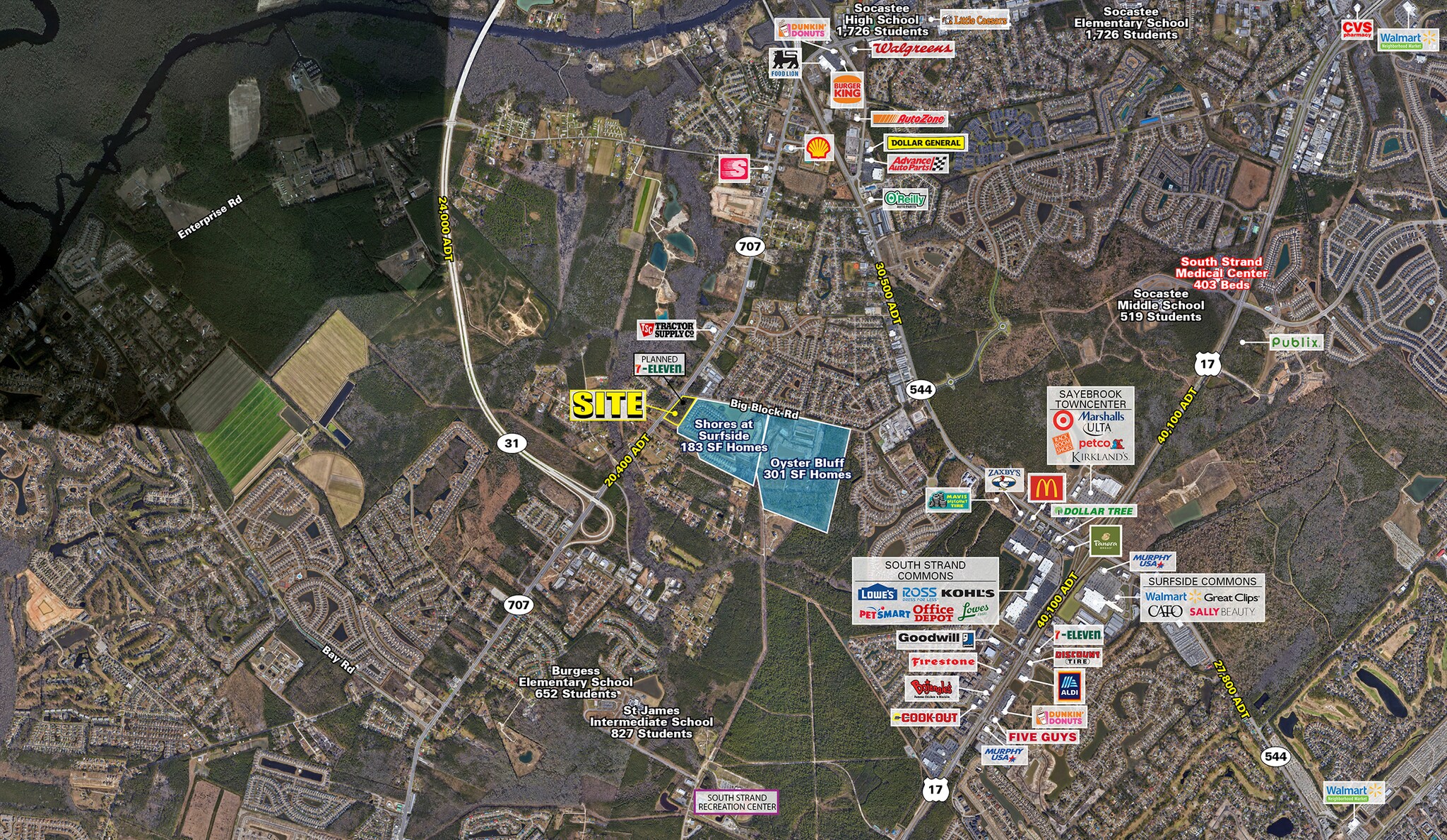 SC-707 & Big Block rd, Myrtle Beach, SC for sale Primary Photo- Image 1 of 1