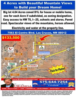 More details for 7563 El Centro Boulevard, Las Cruces, NM - Land for Sale