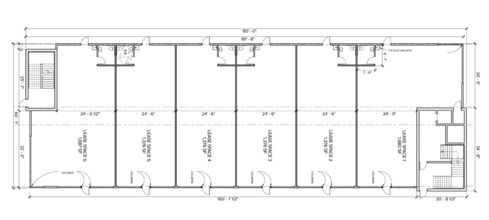 3701 Van Buren Ave, Flint, MI for lease - Floor Plan - Image 2 of 4