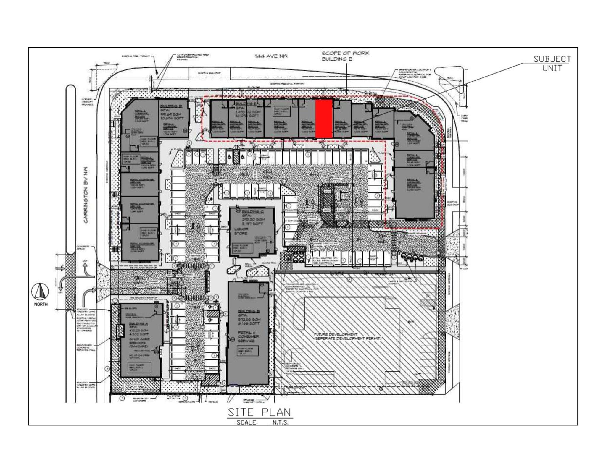 45 Carrington Blvd NW, Calgary, AB for lease Site Plan- Image 1 of 9