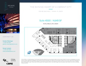 100 SE 2nd St, Miami, FL for lease Site Plan- Image 1 of 1