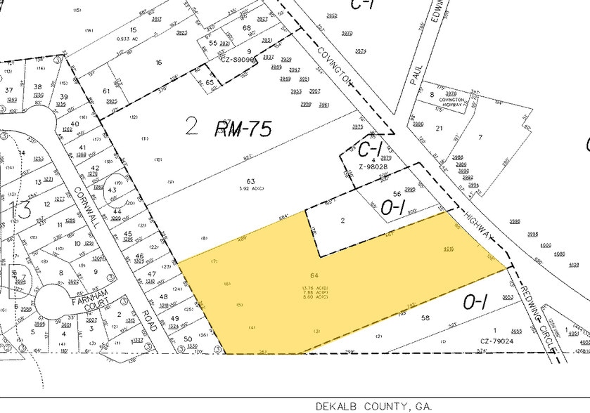 4015 Covington Hwy, Decatur, GA for sale - Plat Map - Image 1 of 1