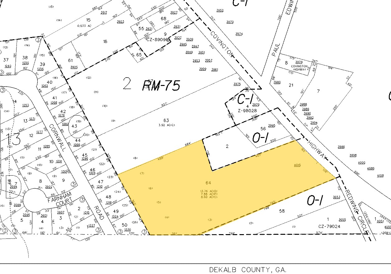 4015 Covington Hwy, Decatur, GA for sale Plat Map- Image 1 of 1