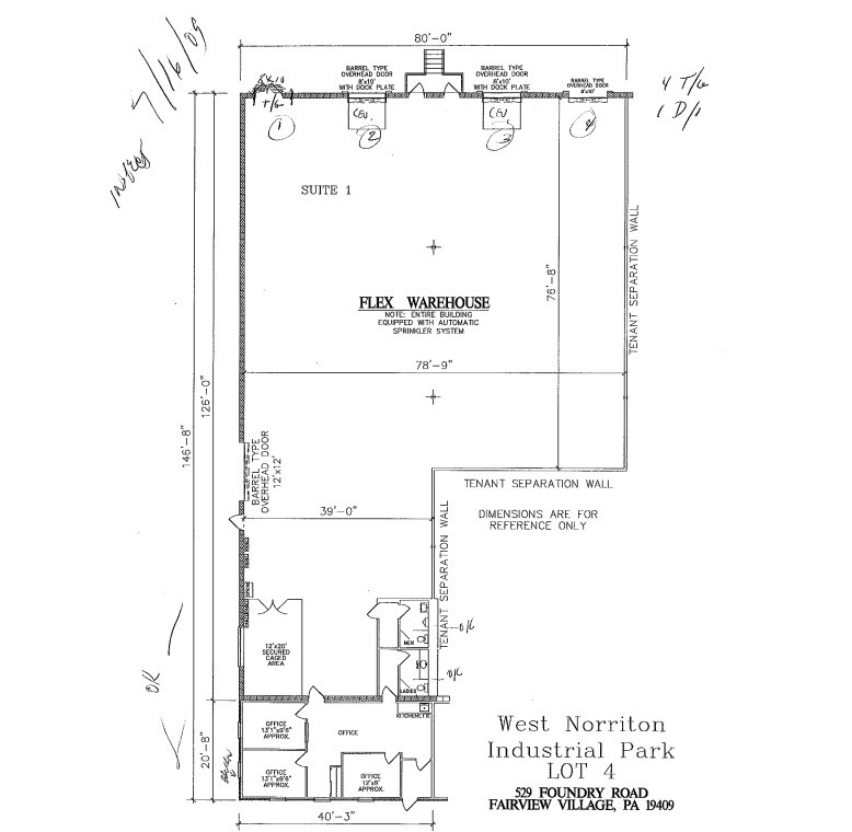 529 Foundry Rd, Norristown, PA for lease Floor Plan- Image 1 of 1