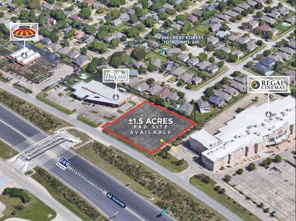 24720 State Highway 249, Tomball, TX for lease Aerial- Image 1 of 4