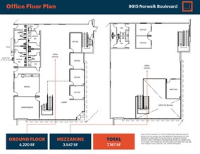 9615 Norwalk Blvd, Santa Fe Springs, CA for lease Floor Plan- Image 2 of 3