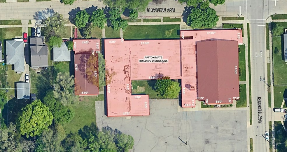 1572-1600 E Evelyn, Hazel Park, MI for sale - Building Photo - Image 2 of 6