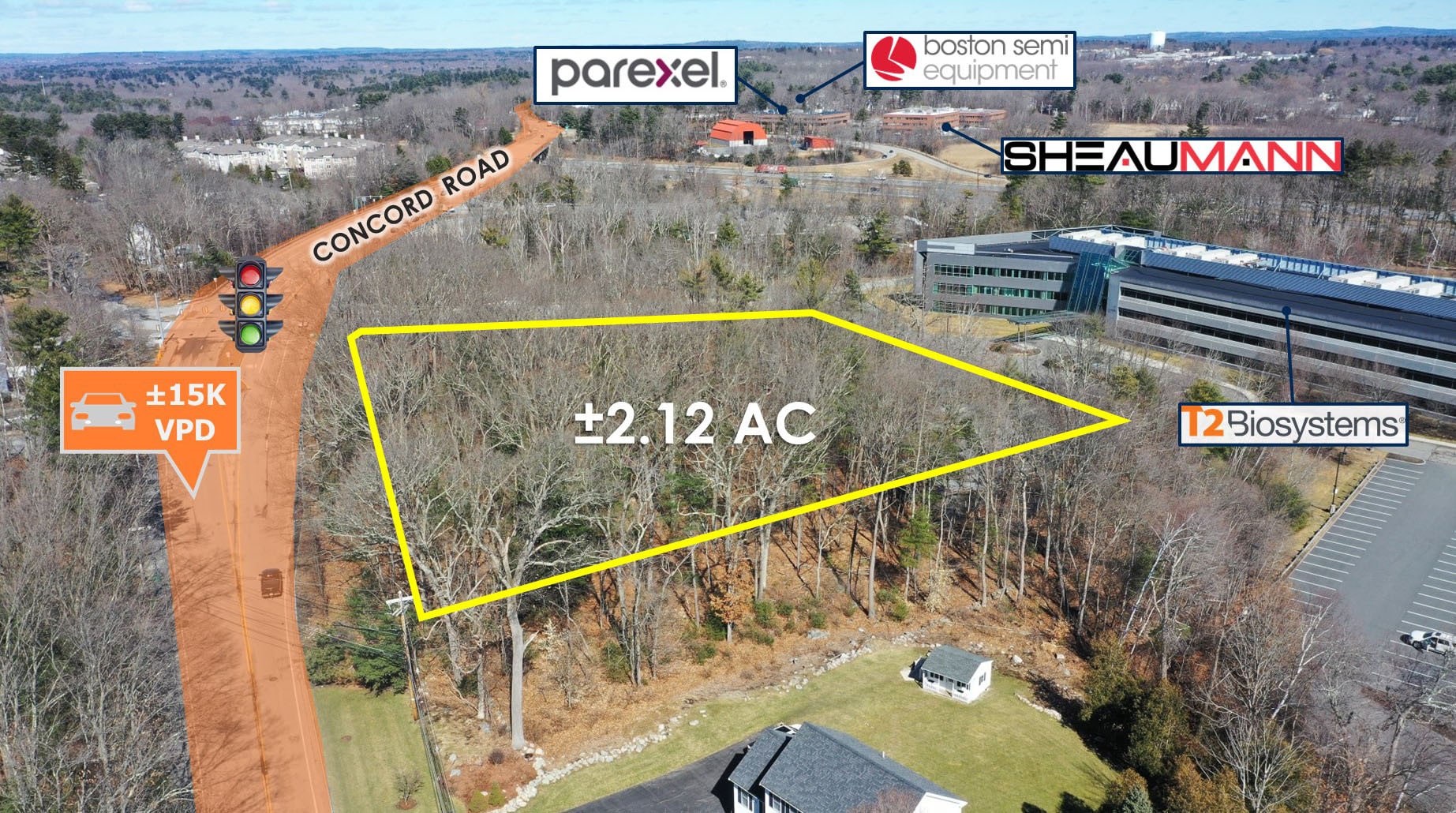 270 Concord Rd, Billerica, MA 01821 LOT 3B 2.12 AC Industrial Lot