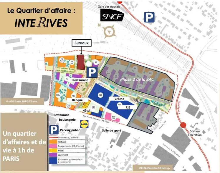 Retail in Fleury-les-Aubrais for lease - Building Photo - Image 2 of 3