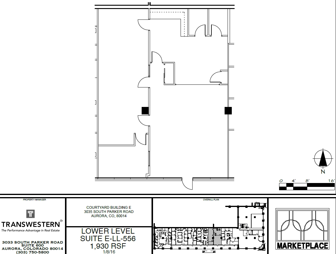 3025 S Parker Rd, Aurora, CO for lease Floor Plan- Image 1 of 1