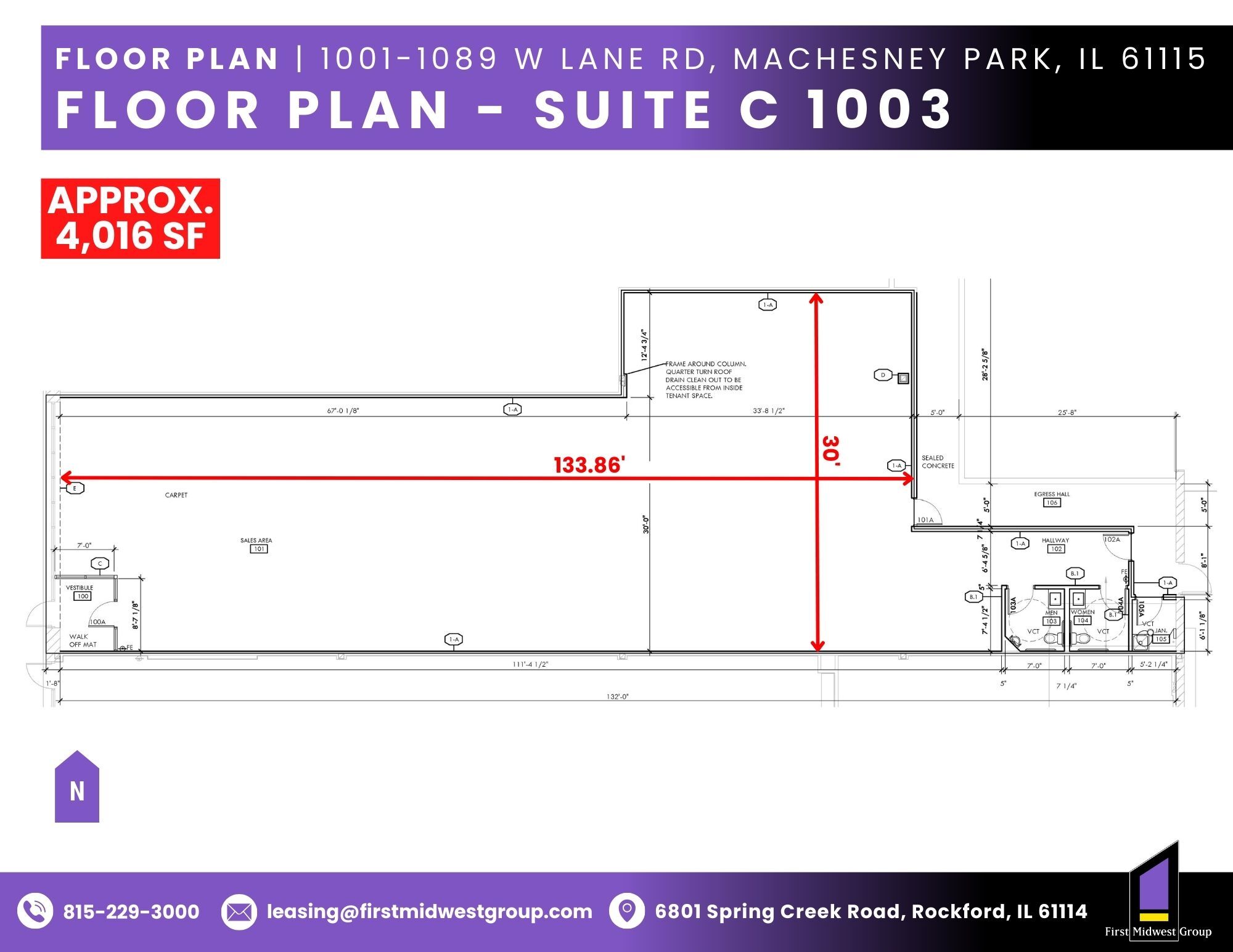 1001-1089 W Lane Rd, Machesney Park, IL for lease Building Photo- Image 1 of 1