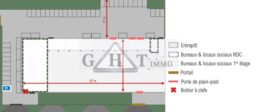 Industrial in Bezons for lease - Floor Plan - Image 2 of 3