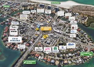 400-423 Saint Armands Cir, Sarasota, FL - AERIAL  map view