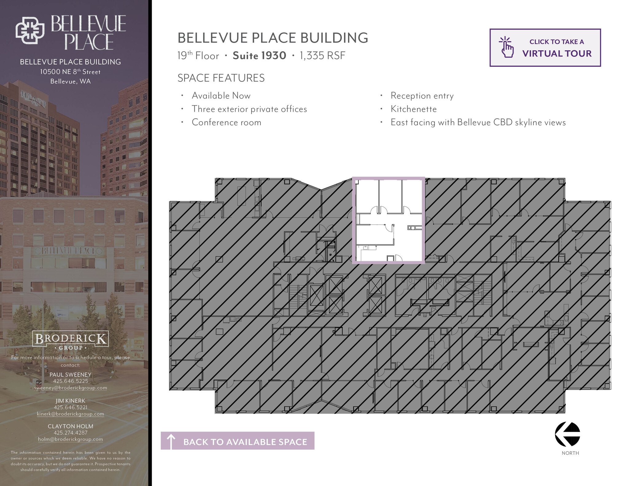 10500 NE 8th St, Bellevue, WA for lease Floor Plan- Image 1 of 1