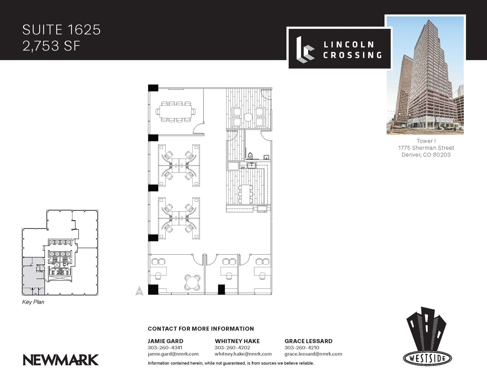 1775 Sherman St, Denver, CO for lease Floor Plan- Image 1 of 4