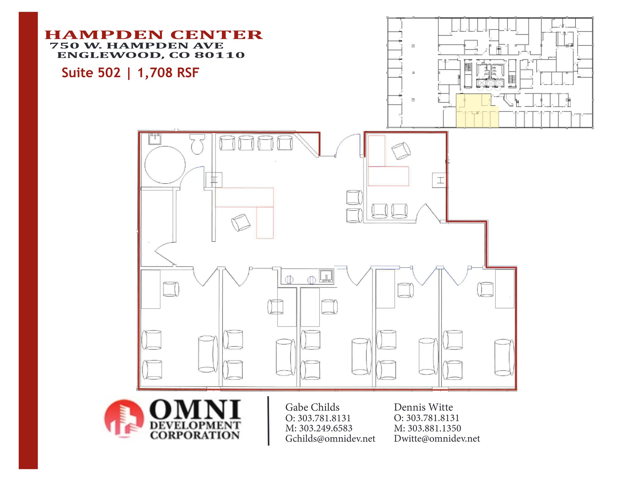 750 W Hampden Ave, Englewood, CO for lease Site Plan- Image 1 of 1