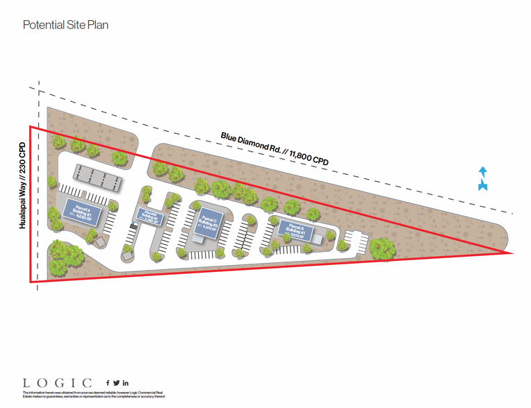 SEC Blue Diamond & Hualapai, Las Vegas, NV for lease - Site Plan - Image 3 of 4