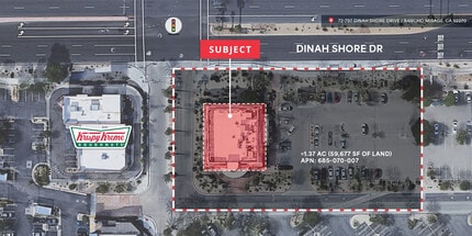 72797 Dinah Shore Dr, Rancho Mirage, CA for lease Aerial- Image 2 of 2