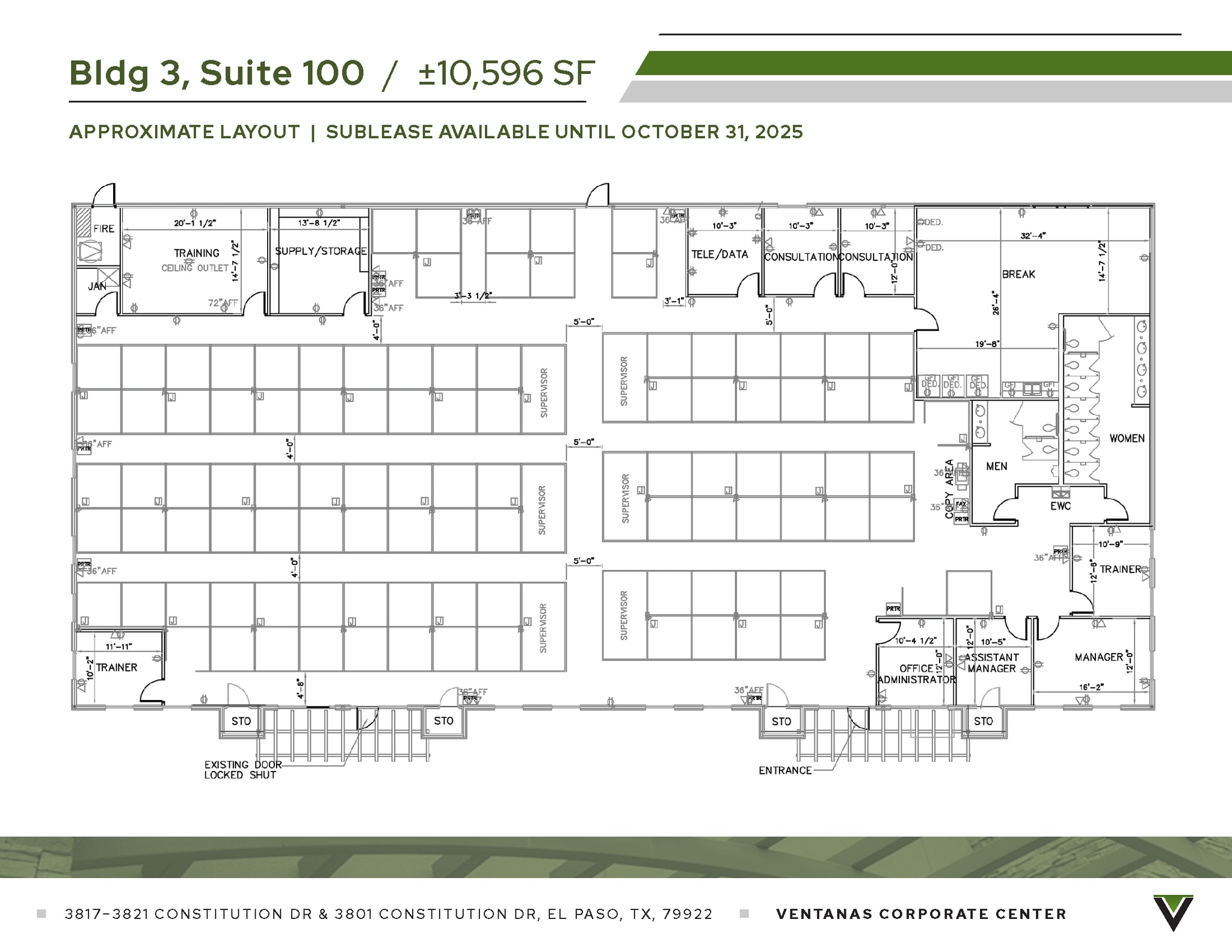 3821 Constitution Dr, El Paso, TX for lease Floor Plan- Image 1 of 1