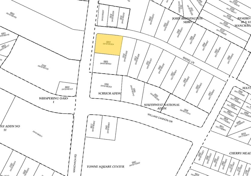 6801 Manchaca Rd, Austin, TX for lease - Plat Map - Image 2 of 8