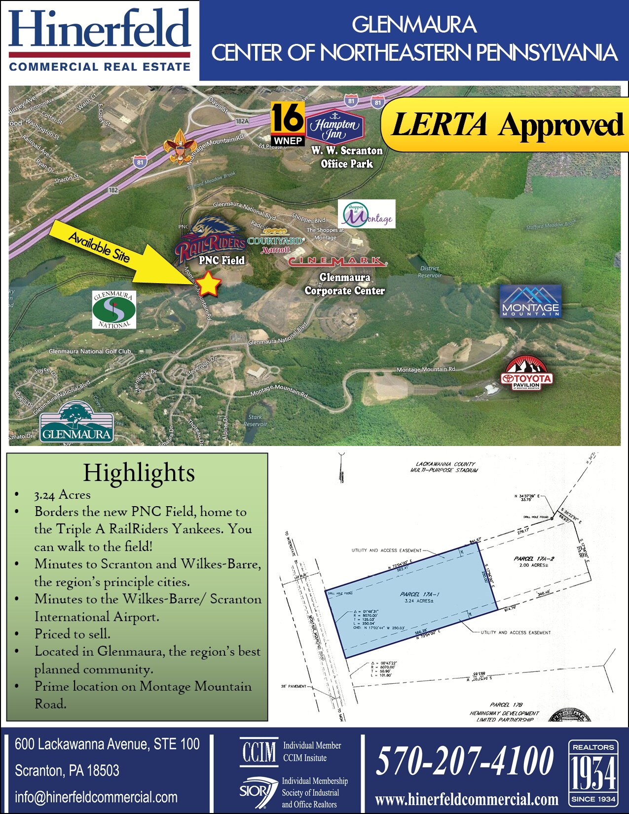 Montage Mountain Rd, Moosic, PA 18507 Land for Sale