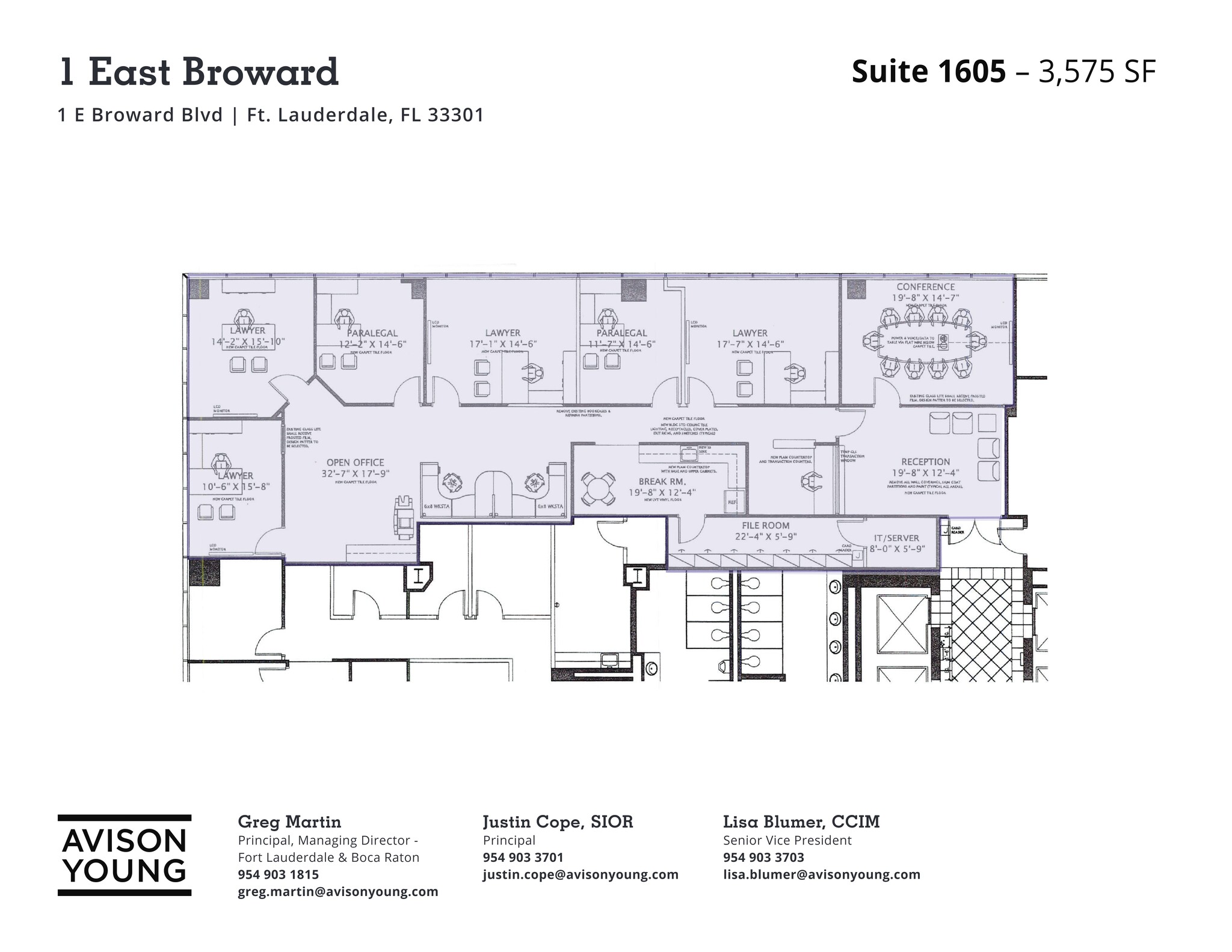 1 E Broward Blvd, Fort Lauderdale, FL for lease Site Plan- Image 1 of 1