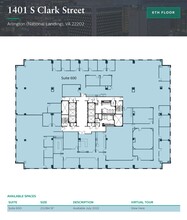 1401 S Clark St, Arlington, VA for lease Floor Plan- Image 1 of 1