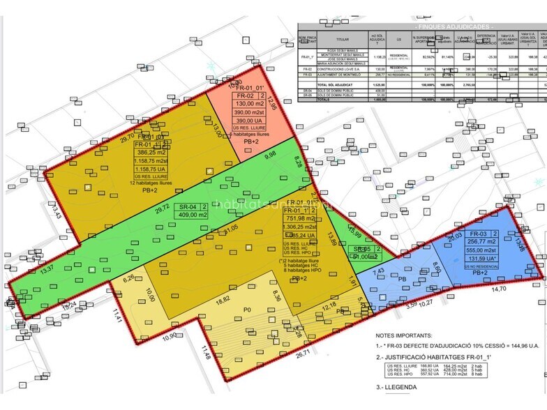 Carrer Del Poeta Joan Maragall, 13, Montmeló, Barcelona for sale - Plat Map - Image 3 of 4