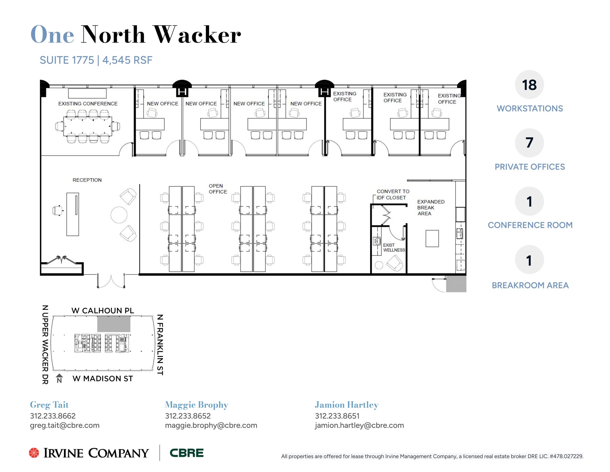 1 N Wacker, Chicago, IL for lease Site Plan- Image 1 of 1