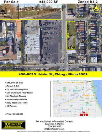 More details for 4601 4601-33 South Halsted Street St, Chicago, IL - Land for Sale