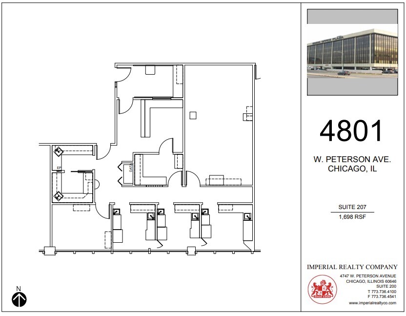 4801 W Peterson Ave, Chicago, IL for lease Floor Plan- Image 1 of 5