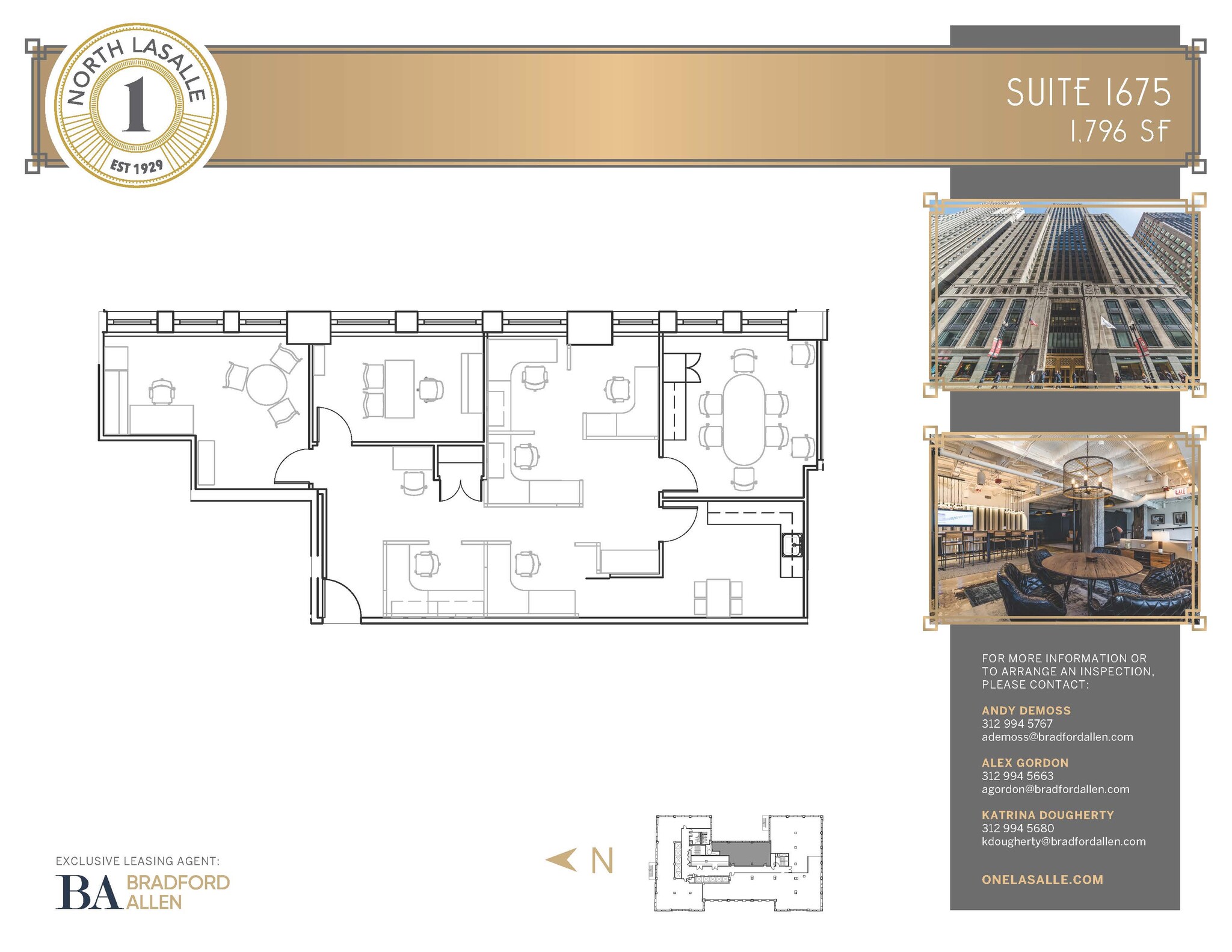 1 N La Salle St, Chicago, IL for lease Floor Plan- Image 1 of 3