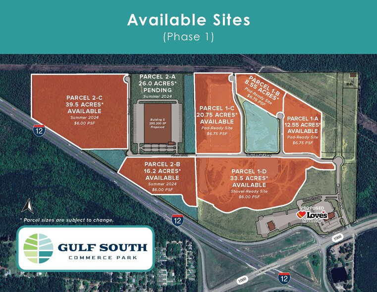 I-12 at Highway 1088 2-B, Mandeville, LA for sale - Plat Map - Image 1 of 3