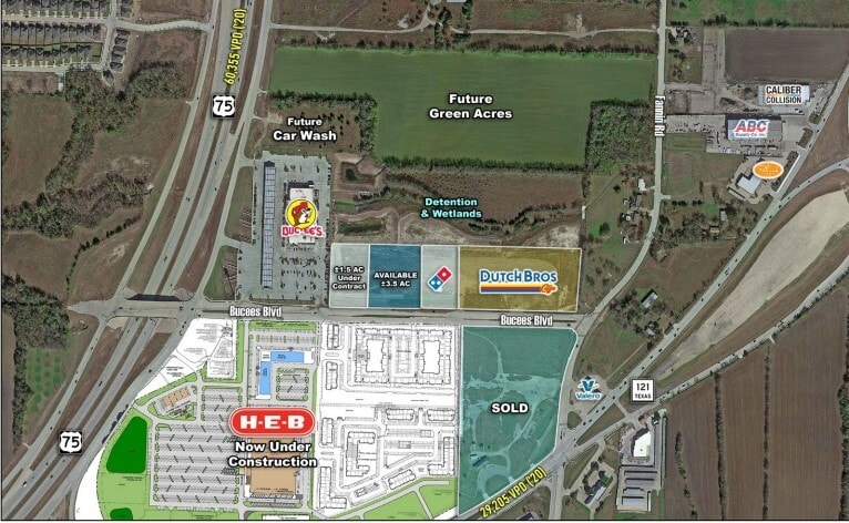 US Hwy 75 & Bucees Blvd, Melissa, TX for sale - Building Photo - Image 1 of 3