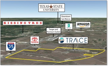 1301 Van Horn Trce, San Marcos, TX - aerial  map view