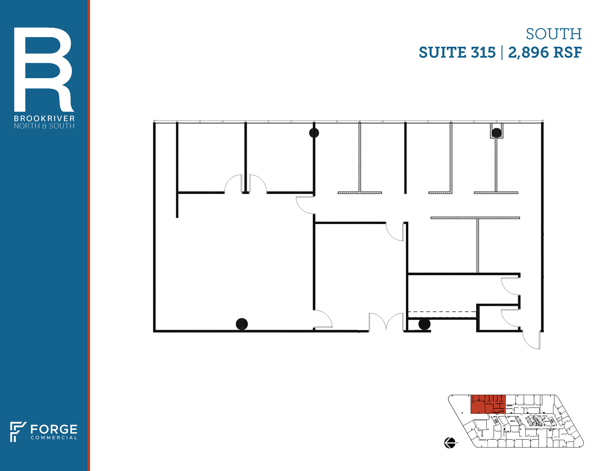 8200 Brookriver Dr, Dallas, TX for lease Floor Plan- Image 1 of 6