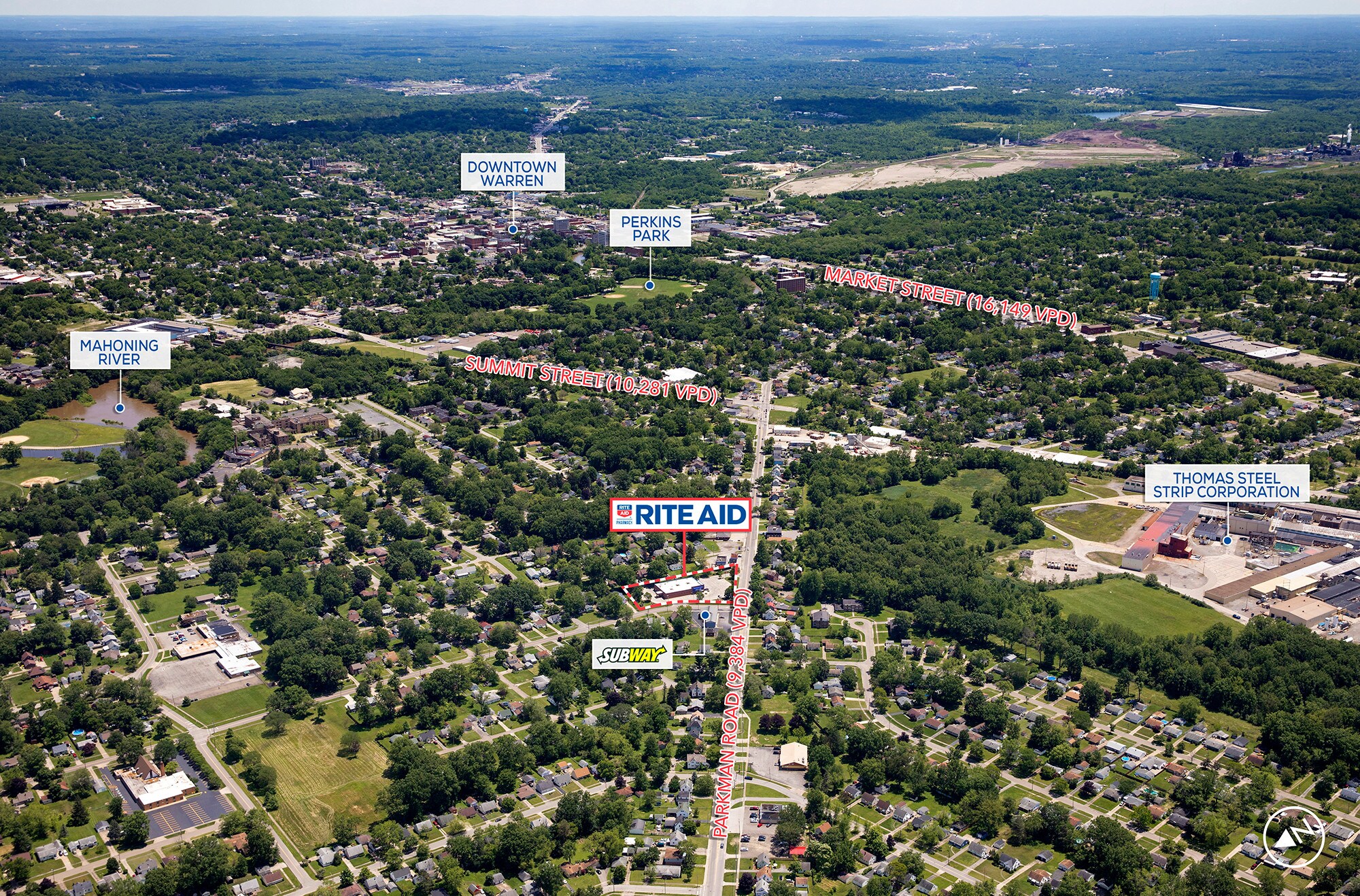 1560 Parkman Rd NW, Warren, OH 44485 Rite Aid