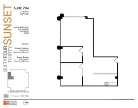 6430 W Sunset Blvd, Los Angeles, CA for lease Floor Plan- Image 1 of 1