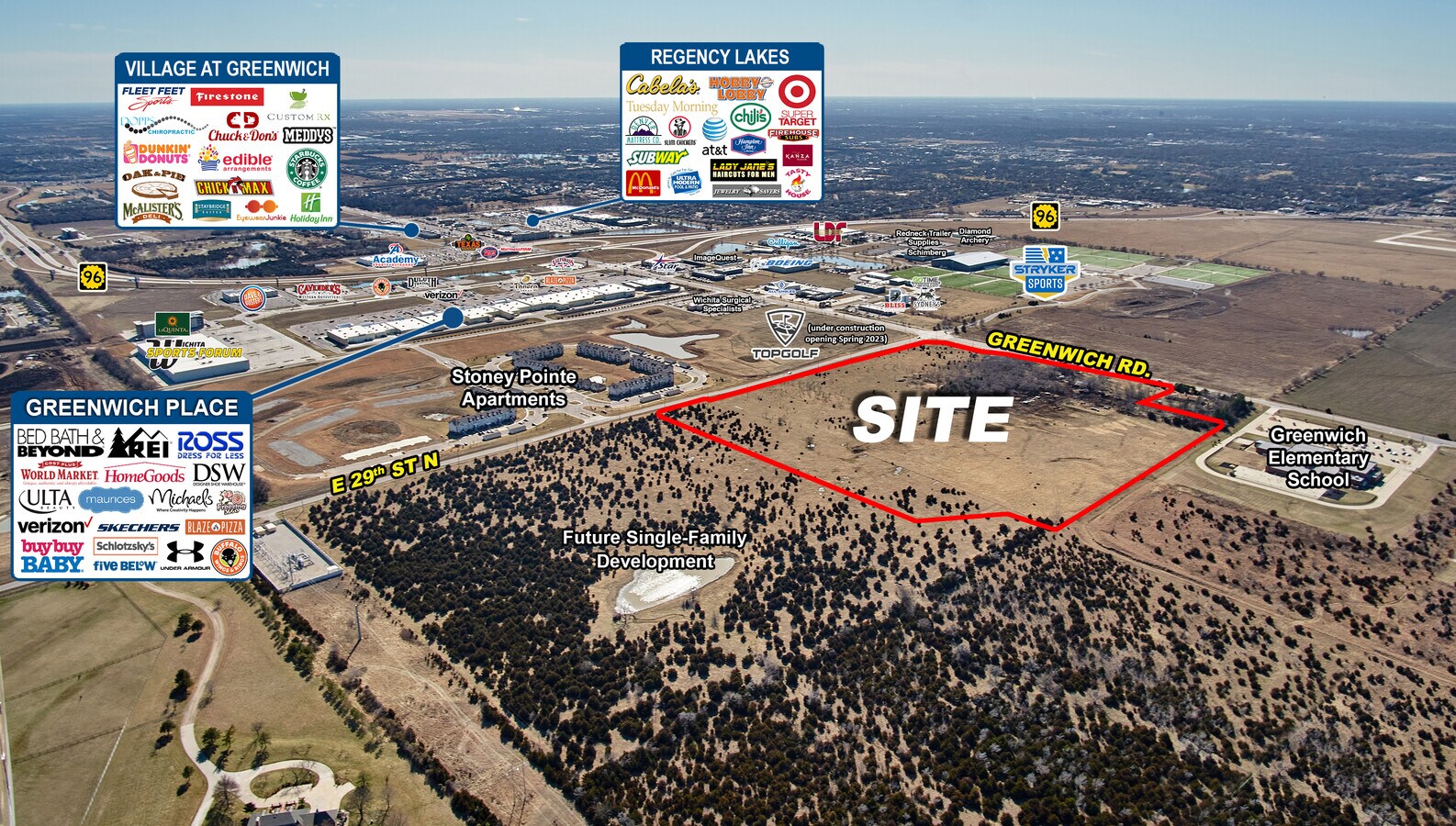 Greenwich, Wichita, KS 67226 Prime Development Land in NE Wichita