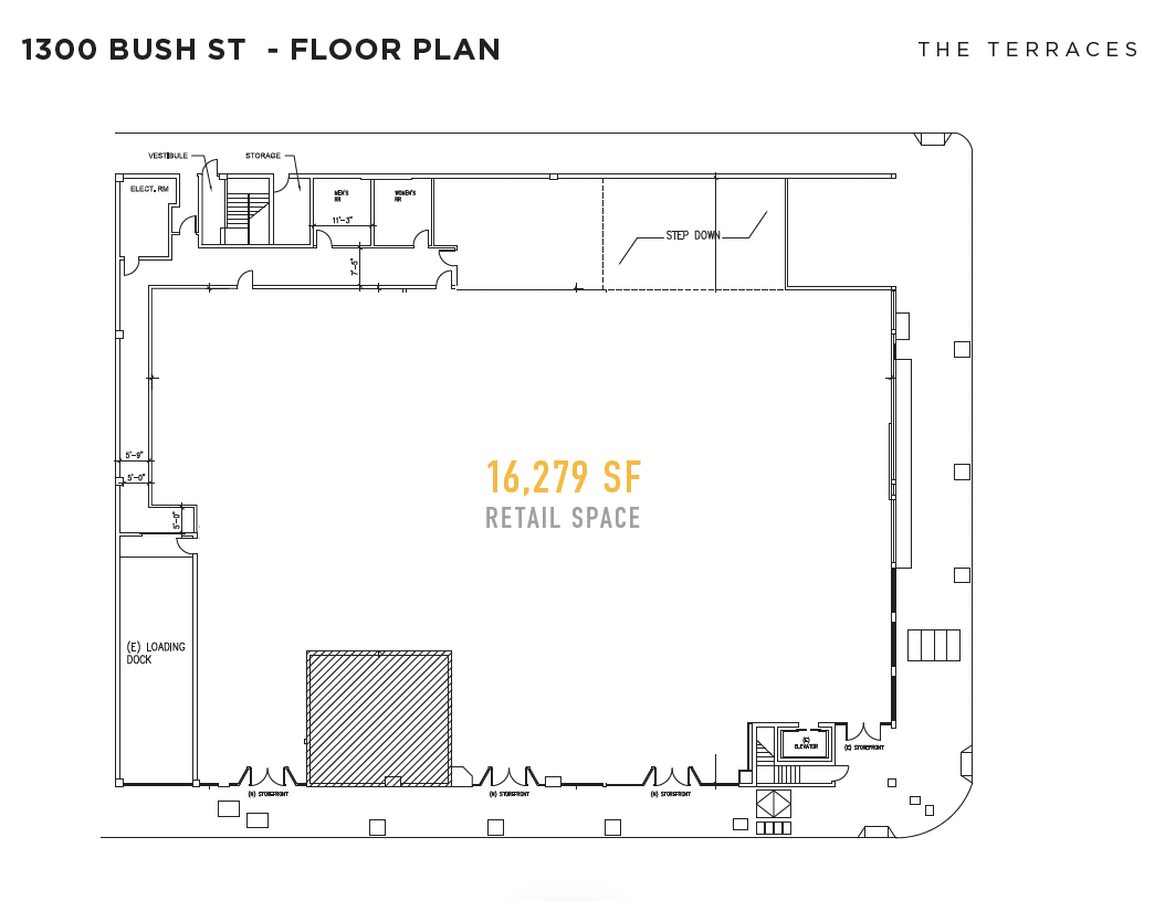 1300 Bush St, San Francisco, CA for lease Floor Plan- Image 1 of 1