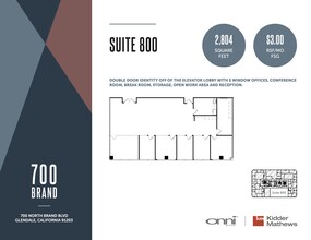 700 N Brand Blvd, Glendale, CA for lease Floor Plan- Image 1 of 1