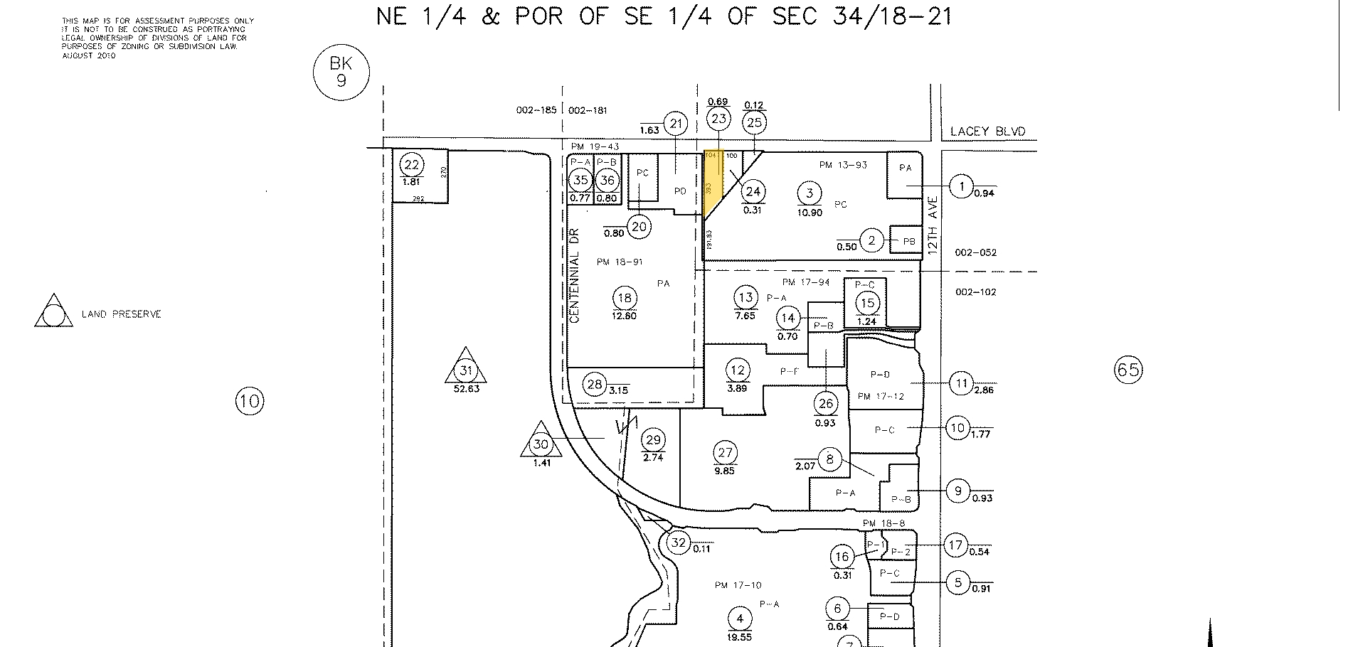 12191 W Lacey Blvd, Hanford, CA for sale Plat Map- Image 1 of 1