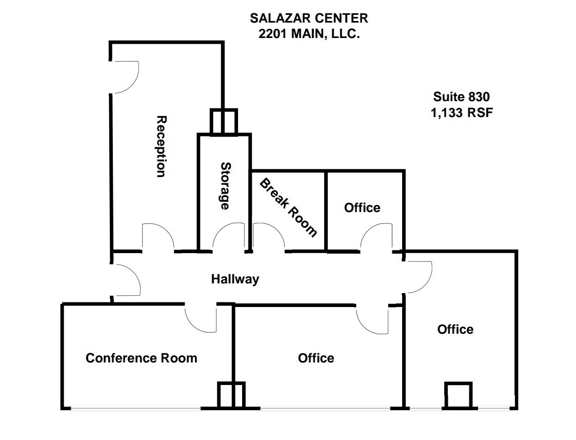 2201 Main St, Dallas, TX for lease Floor Plan- Image 1 of 1