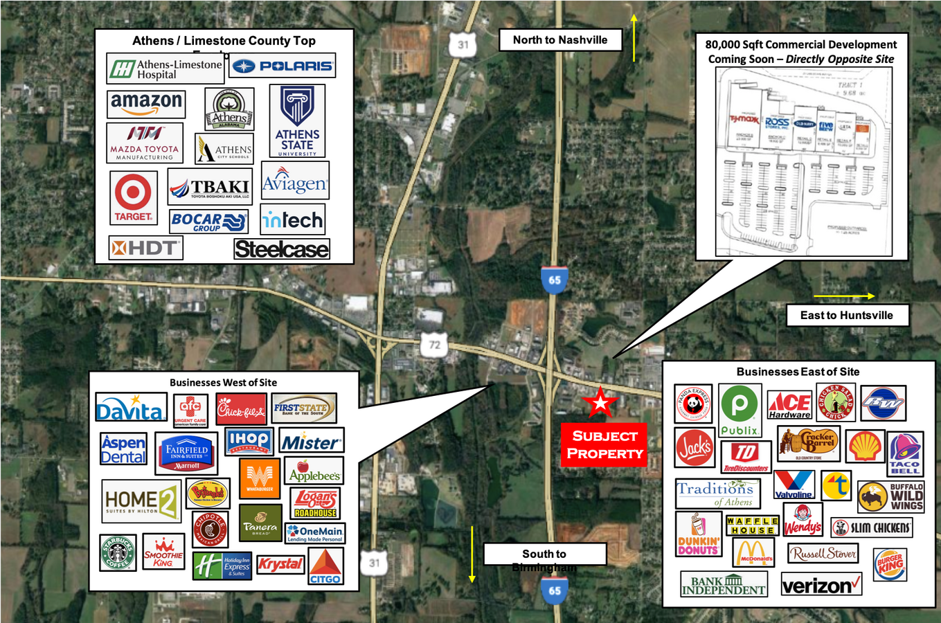 1702 US Highway 72 E, Athens, AL 35611 A+ Interstate Site, Athens, AL