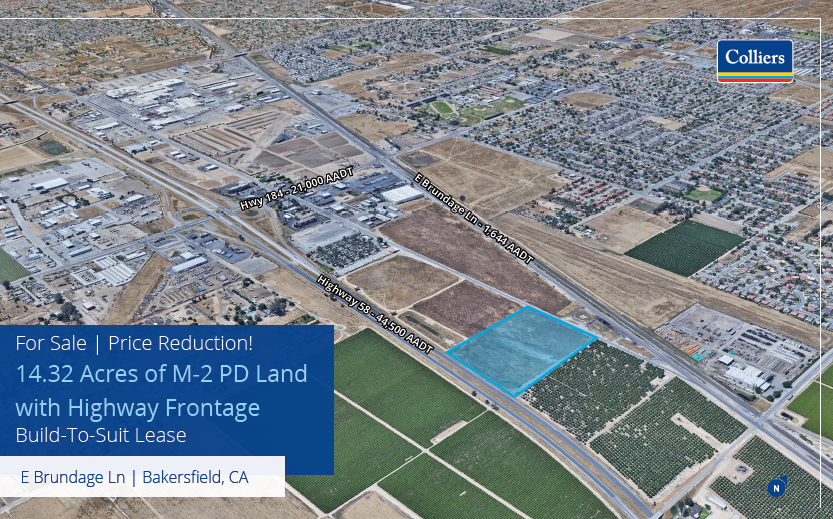 E. Brundage Lane & Vineland Road, Bakersfield, CA for sale - Building Photo - Image 1 of 2