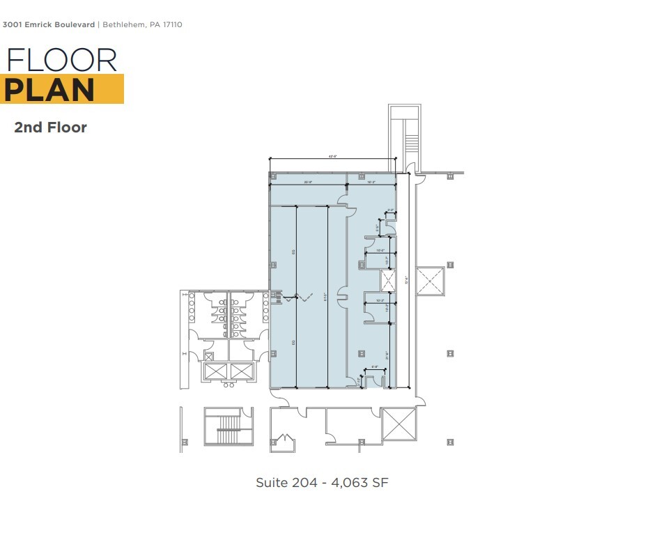 3001 Emrick Blvd, Bethlehem, PA for lease Floor Plan- Image 1 of 1